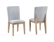 Bistro 9-Piece Mixed-Finish Dining Set, Extendable 72-88" Vintage Walnut Table & 8 Gray Linen Chairs[NA:17]