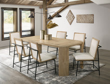 Magnus Oak Finish 66" Extendable Rectangular Dining Table Set