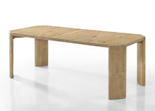 Magnus Oak Finish 66" Extendable Rectangular Dining Table Set