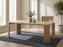Magnus Oak Finish 84" Extendable Rectangular Dining Table