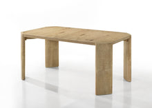 Magnus Oak Finish 66" Extendable Rectangular Dining Table Set