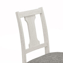 Tannen 59" Round White and Gray Dining Set