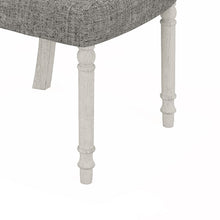 Tannen 59" Round White and Gray Dining Set
