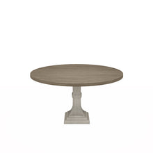 Tannen 59" Round White and Gray Dining Table