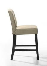 Jasper Set of 2 Beige Fabric Counter Height Chairs