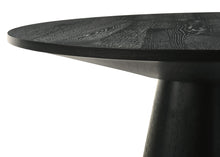 Jasper 5Pc 47" Round Ebony Black Pedestal Counter Height Set