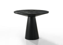 Jasper 47" Round Ebony Black Pedestal Counter Height Table
