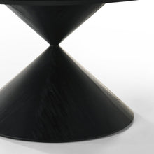 Haven 59" Round Ebony Black Pedestal Dining Table