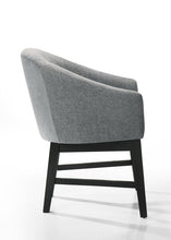 Haven Set of 2 Gray Fabric Barrel Dining Chair