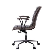 Zooey - Office Chair - Distress Chocolate Top Grain Leather