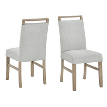 Tabitha Set of 2 Light Oak Finish Dining Side Chairs