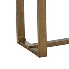 Darla 72" Rectangular Walnut Oak Sled Dining Table