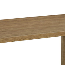 Darla 72" Rectangular Walnut Oak Sled Dining Table