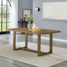 Darla 72" Rectangular Walnut Oak Sled Dining Table