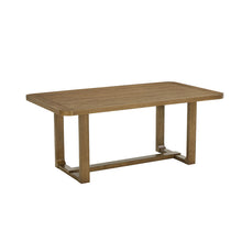 Darla 7Pc 72" Rectangular Walnut Oak Finish Sled Dining Set