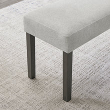 Selena Light Gray Fabric Upholstered 40" Bench