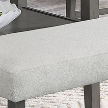 Selena 40" Light Gray Fabric Counter Height Bench