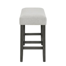 Selena 40" Light Gray Fabric Counter Height Bench