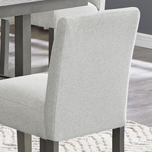 Selena Set of 2 Light Gray Fabric Counter Height Chairs