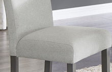 Selena Set of 2 Light Gray Fabric Counter Height Chairs