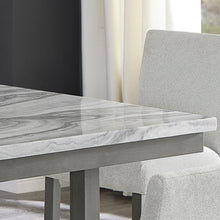 Selena 60" Rectangular Gray Faux Marble Counter Height Table