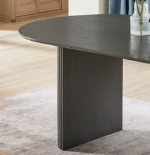 Valencia 80" Oval Gray Oak Finish Dining Table