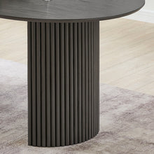 Valencia 7-Piece 80" Oval Gray Oak Finish Dining Set