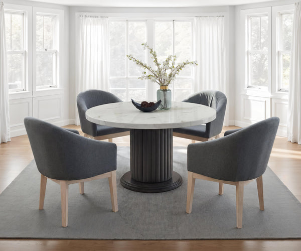 Valencia 5-Piece Round Dining Table Set