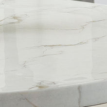 Valencia 7-Piece 54" Round White Faux Marble Dining Set (30070-4)