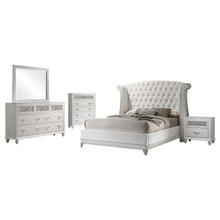 Barzini 5 Piece Queen Bedroom Set – White (Model 300843Q-S5)