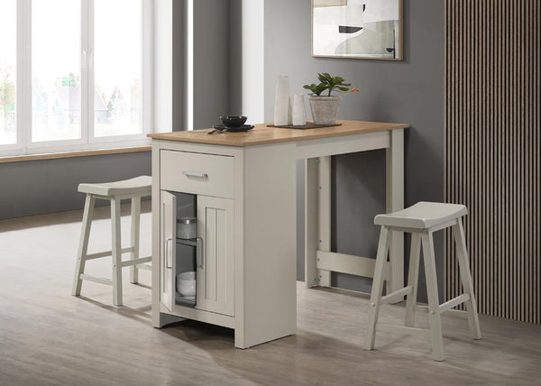Alonzo 47" Light Gray Small Space Counter Height Dining Table (30500-SET)