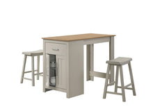 Alonzo 47" Light Gray Small Space Counter Height Dining Table (30500-SET)