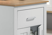 Alonzo 47" Oak and White Small Space Counter Height Dining Table