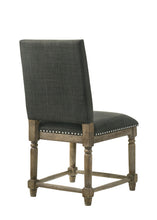 Everton Set of 2 Gray Fabric Dining Chair
