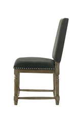 Everton Set of 2 Gray Fabric Dining Chair