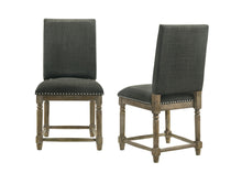 Everton Set of 2 Gray Fabric Dining Chair