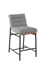 Lahni Gray Boucle Fabric Counter Height Chair (Fully Assembled)