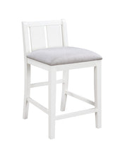 Graham 36" 3-Piece White Finish Small Space Counter Height Dining Table