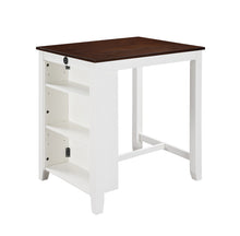 Graham 36" 3-Piece White Finish Small Space Counter Height Dining Table