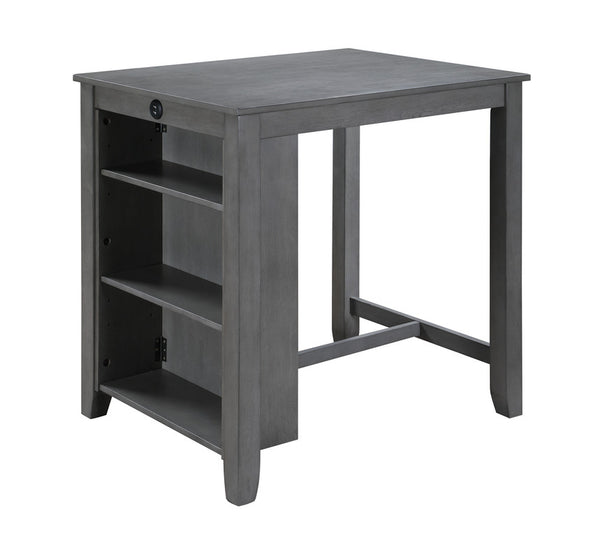 Graham 36" Gray Finish Small Space Counter Height Dining Table