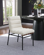 Lahni Set of 2 White Boucle Fabric Chair