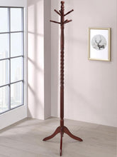 Riona 6 Hook Freestanding Wood Coat Rack Hat Hanger – Merlot