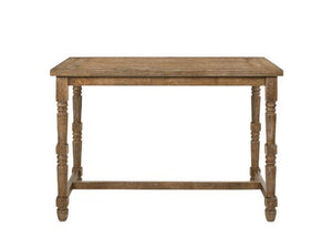 Farsiris - Counter Height Table - Weathered Oak