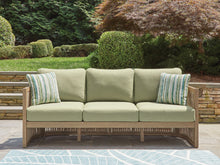 Serena Shores - Beige / Green - Sofa With Cushion