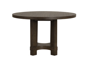 Cityscape - Round Dining Table - Dark Brown