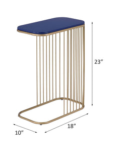 Aviena - Accent Table - Blue & Gold