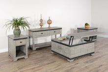 Alpine - Mahogany Wood Coffee Table With Lift Top And Casters - Gray