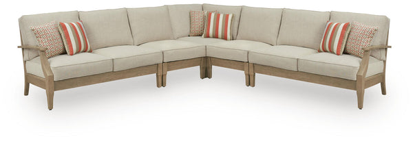 Clare View 5-Piece Outdoor Sectional Beige