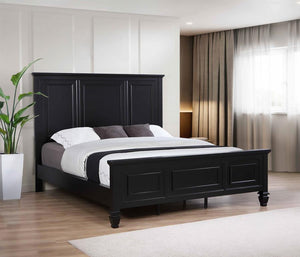 Sandy Beach - 63" Panel Bed with High Headboard