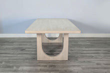 Liz - Arched Leg Dining Table - Bergen Oak